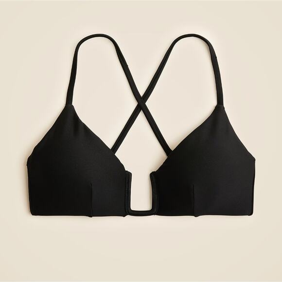 J.Crew Bikini Swimsuit Classic Sculpt Mira Hallie High Waist Set Black Small NWT - Picture 2 of 16